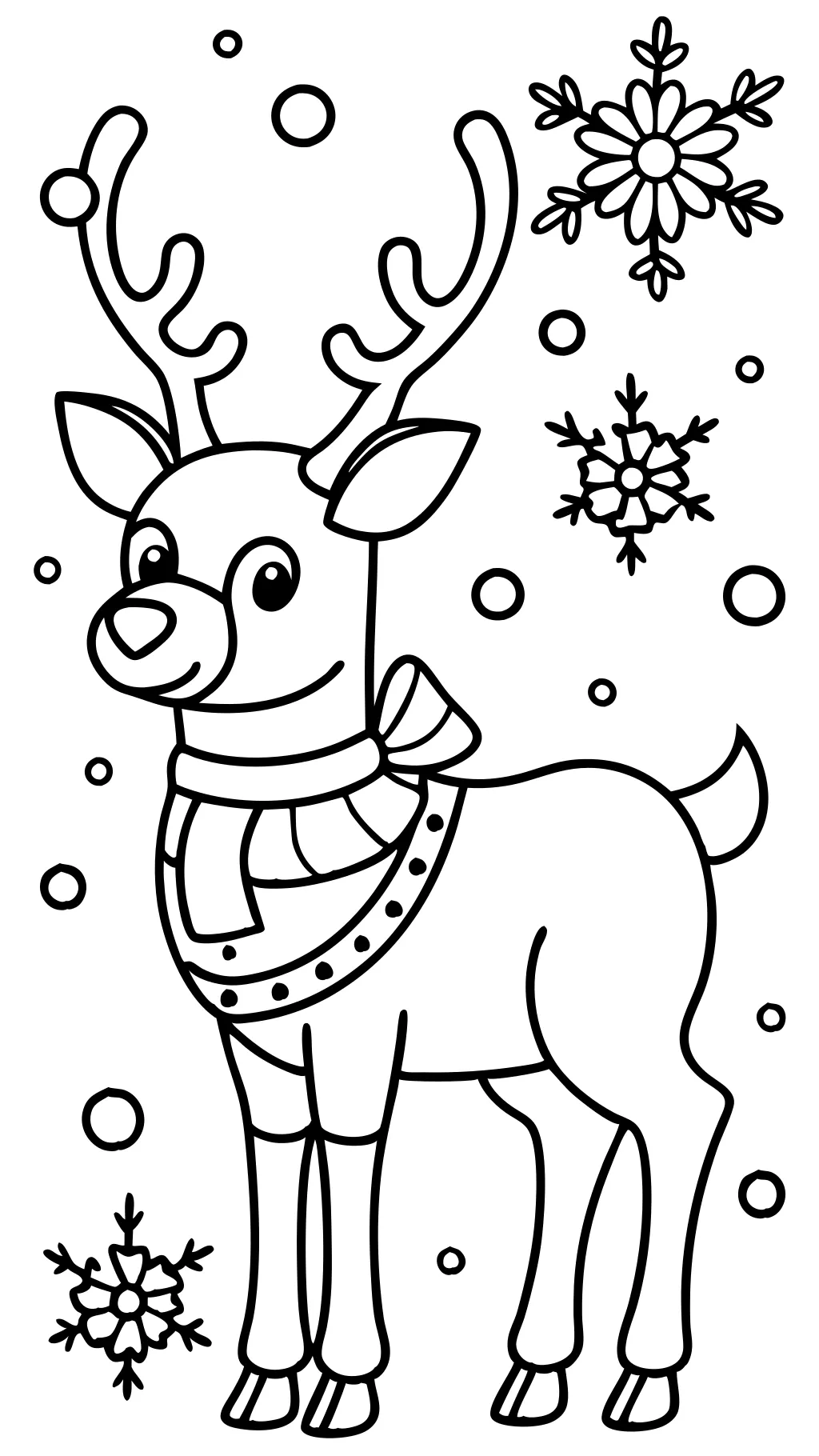 raindeer coloring pages